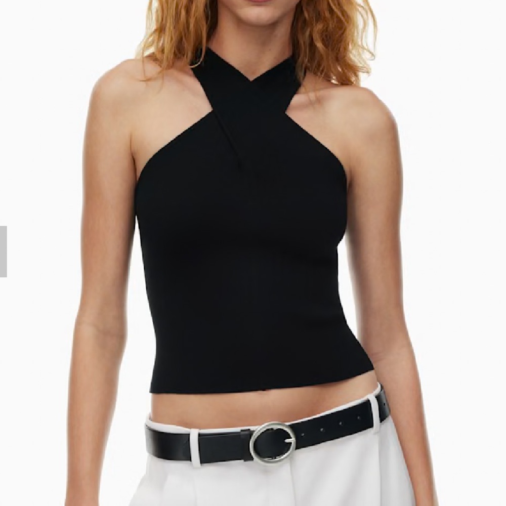 Aritzia Babaton Black Raise Top